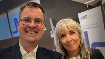 Daglig leder Roy Farstad og styreleder Hege Elisabeth Almaas