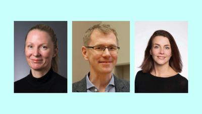 F.v.: PhD-kandidat Nora Helene
Wytrykowski Christensen, førsteamanuensis
Johannes Kurt Schultz, professor Marte Lie Høivik.