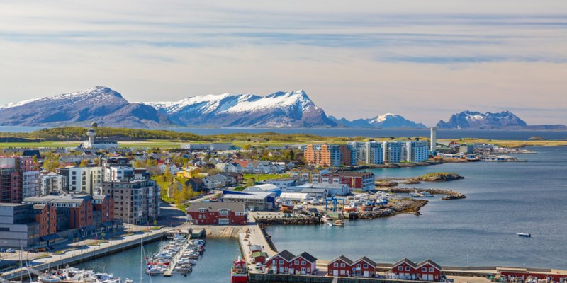 Panoramabilde over Bodø. Foto: Shutterstock.