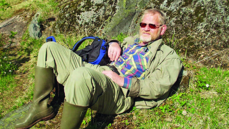 Ellingsen er veldig “Markafrelst” og går mange turer i Oslomarka. Bildet er fra en tur i Nordmarka. Foto: Privat